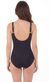 Traje de baño estilo falda color negro