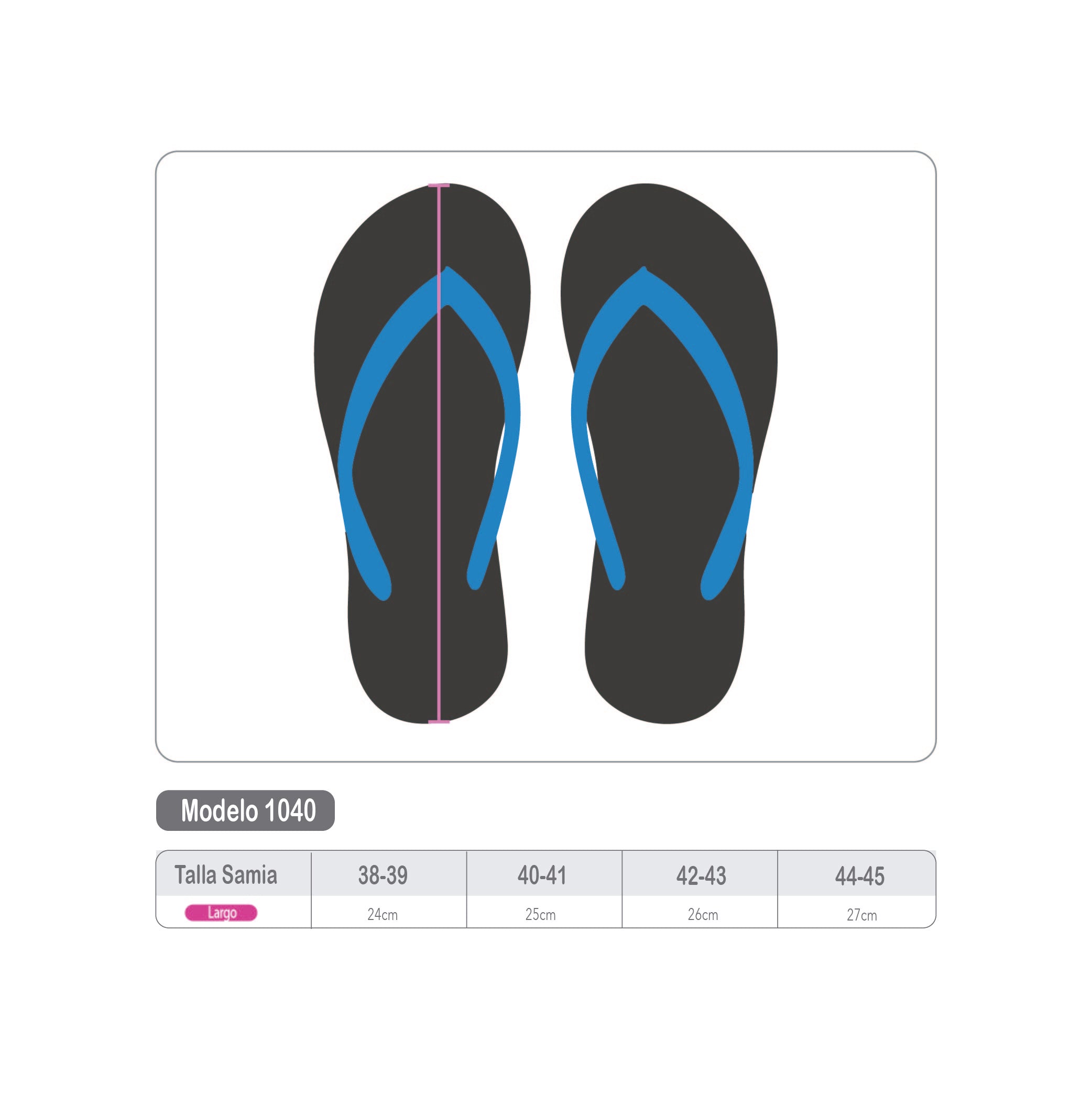 Sandalias Unisex de goma negro