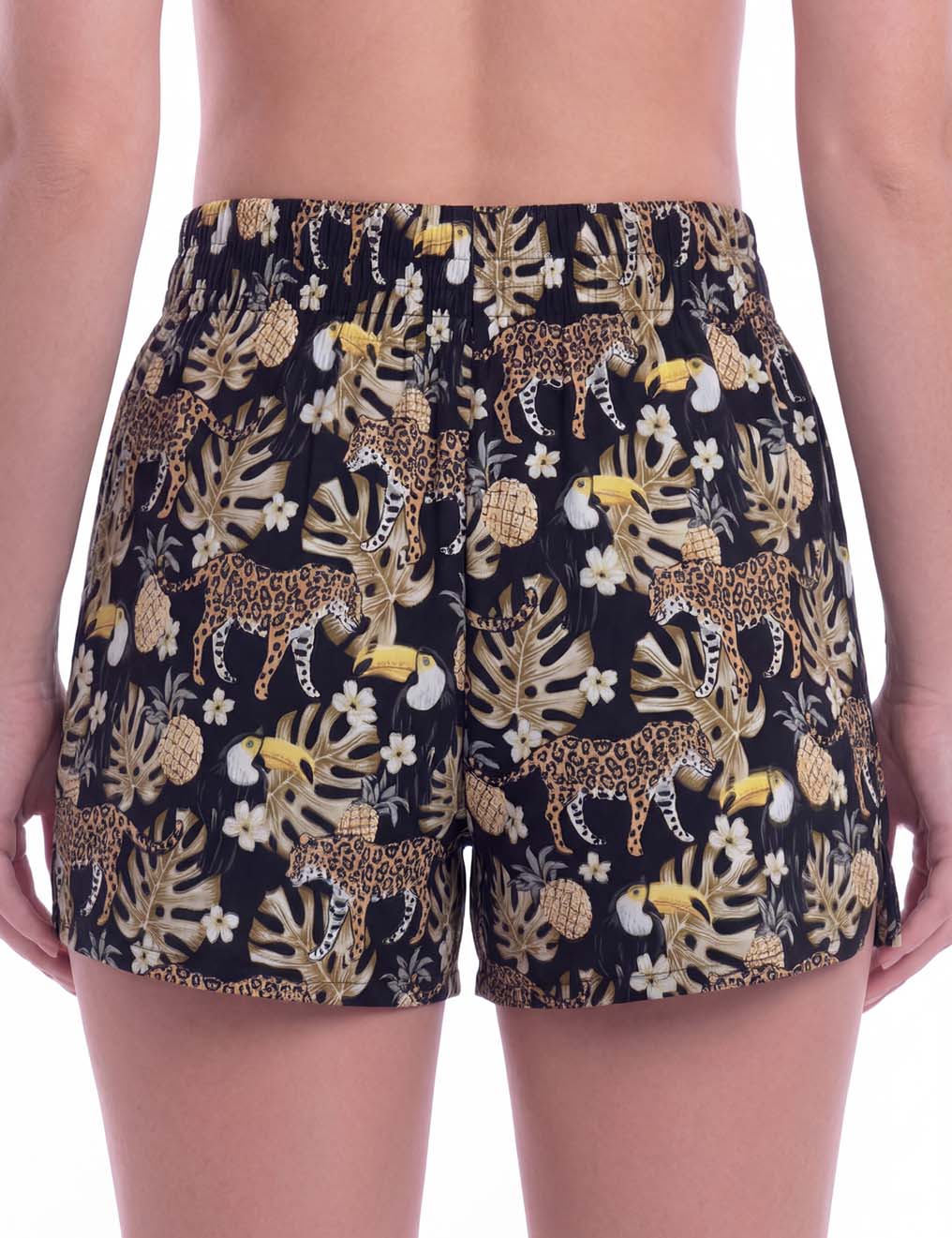 Short de playa secado rapido  mujer Leopardos