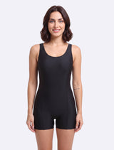 Traje de baño Deportivo media pierna negro