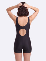Traje de baño Deportivo media pierna negro