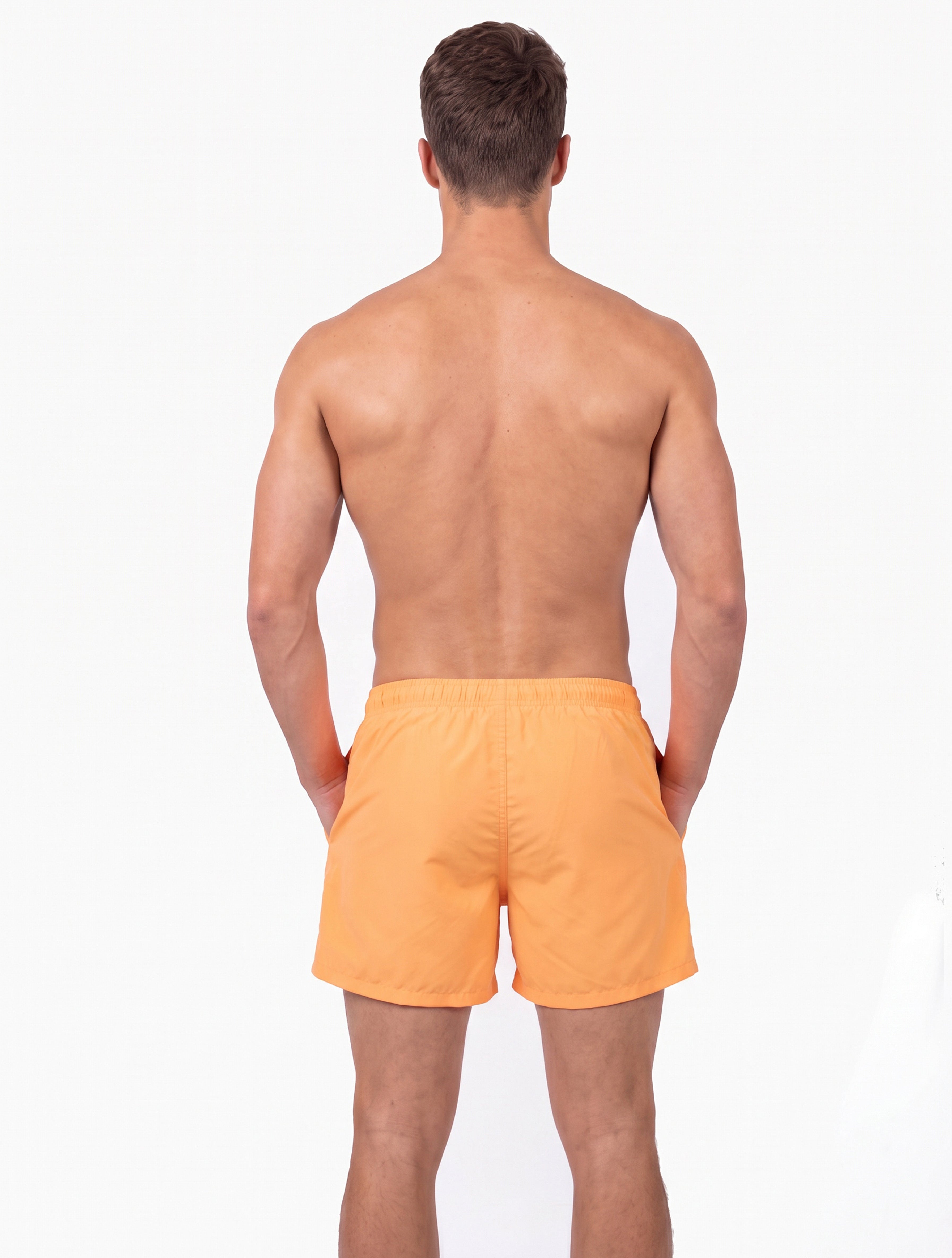 Traje de baño corto hombre amarillo