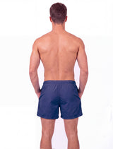 Short de traje de baño corto hombre azul