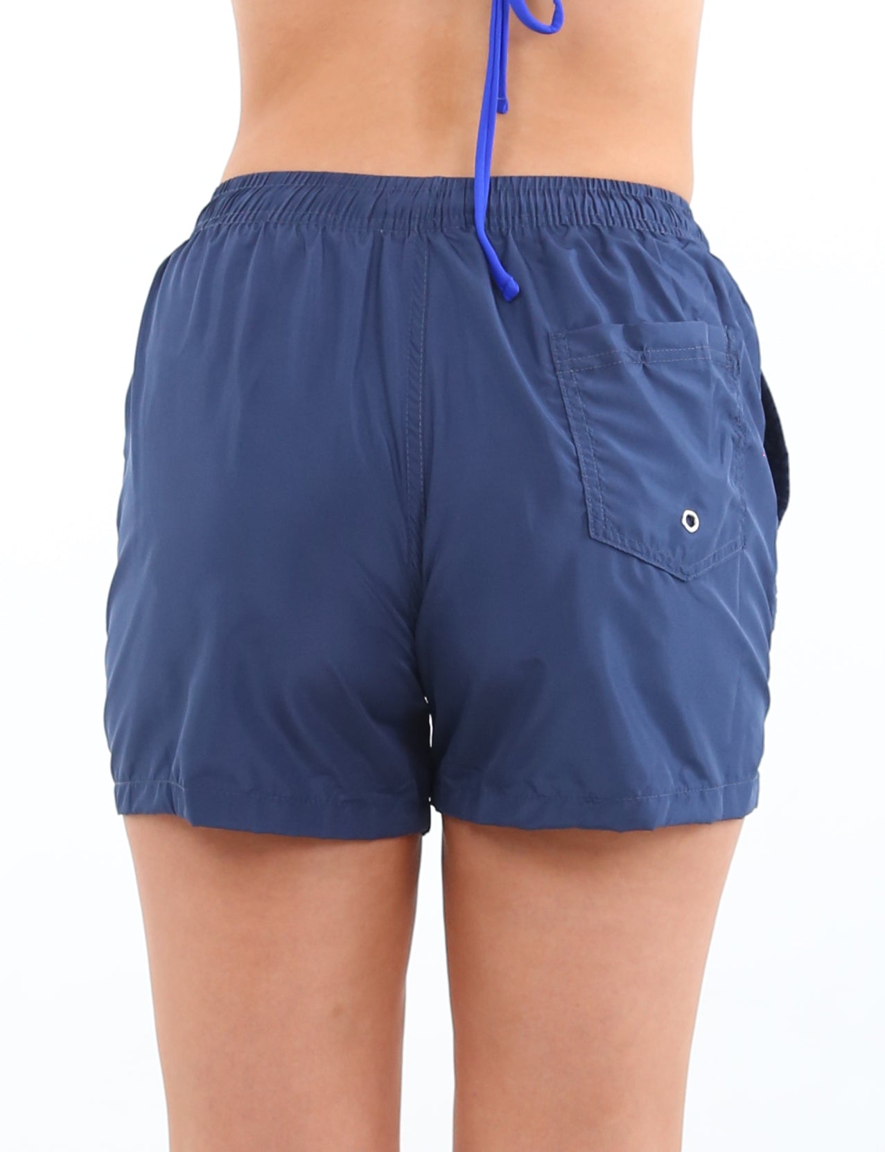 Navy blue short short swimsuit