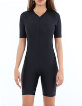 Traje de baño con piernas y mangas negro