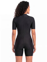 Traje de baño con piernas y mangas negro
