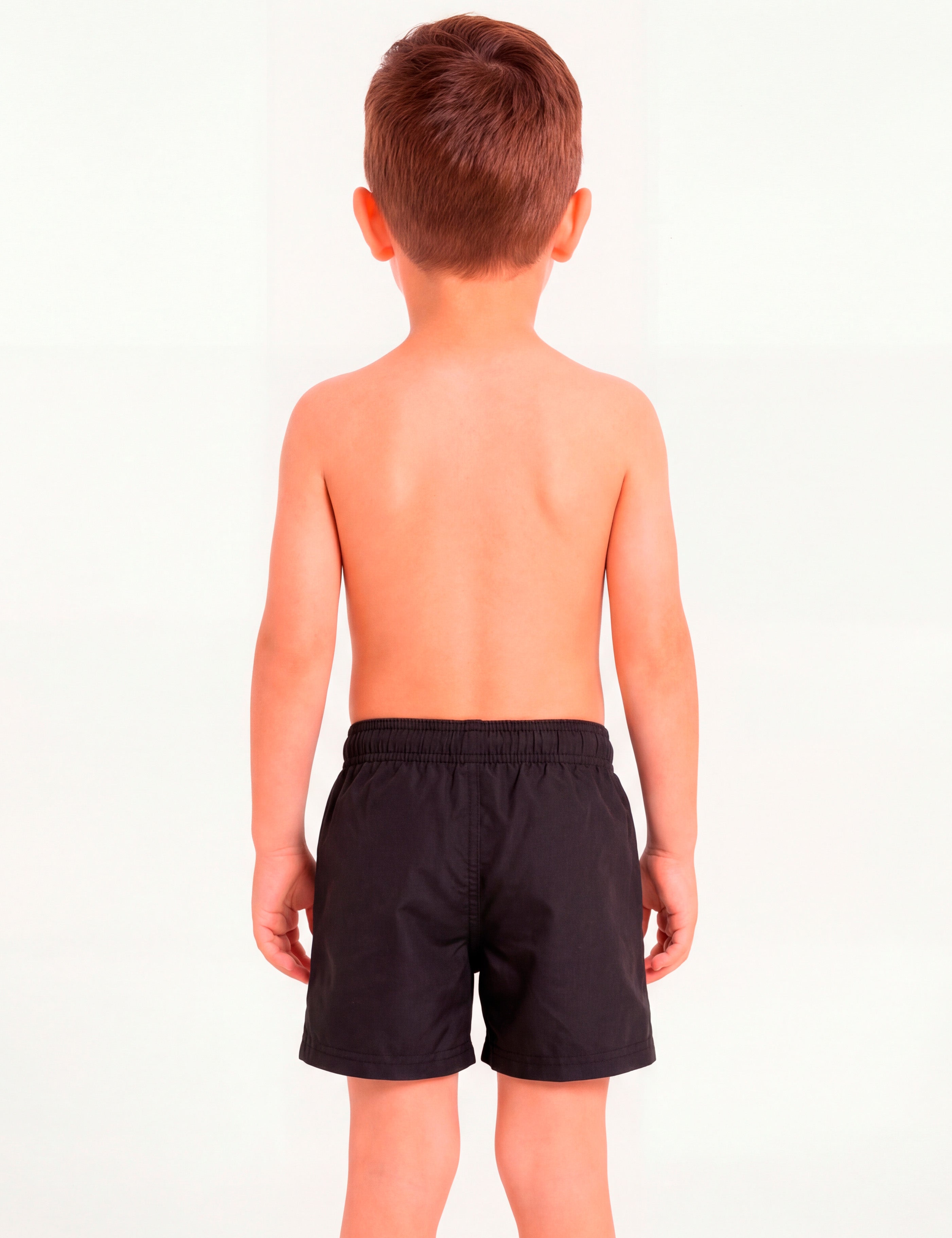 Traje de baño negro short sin malla niño