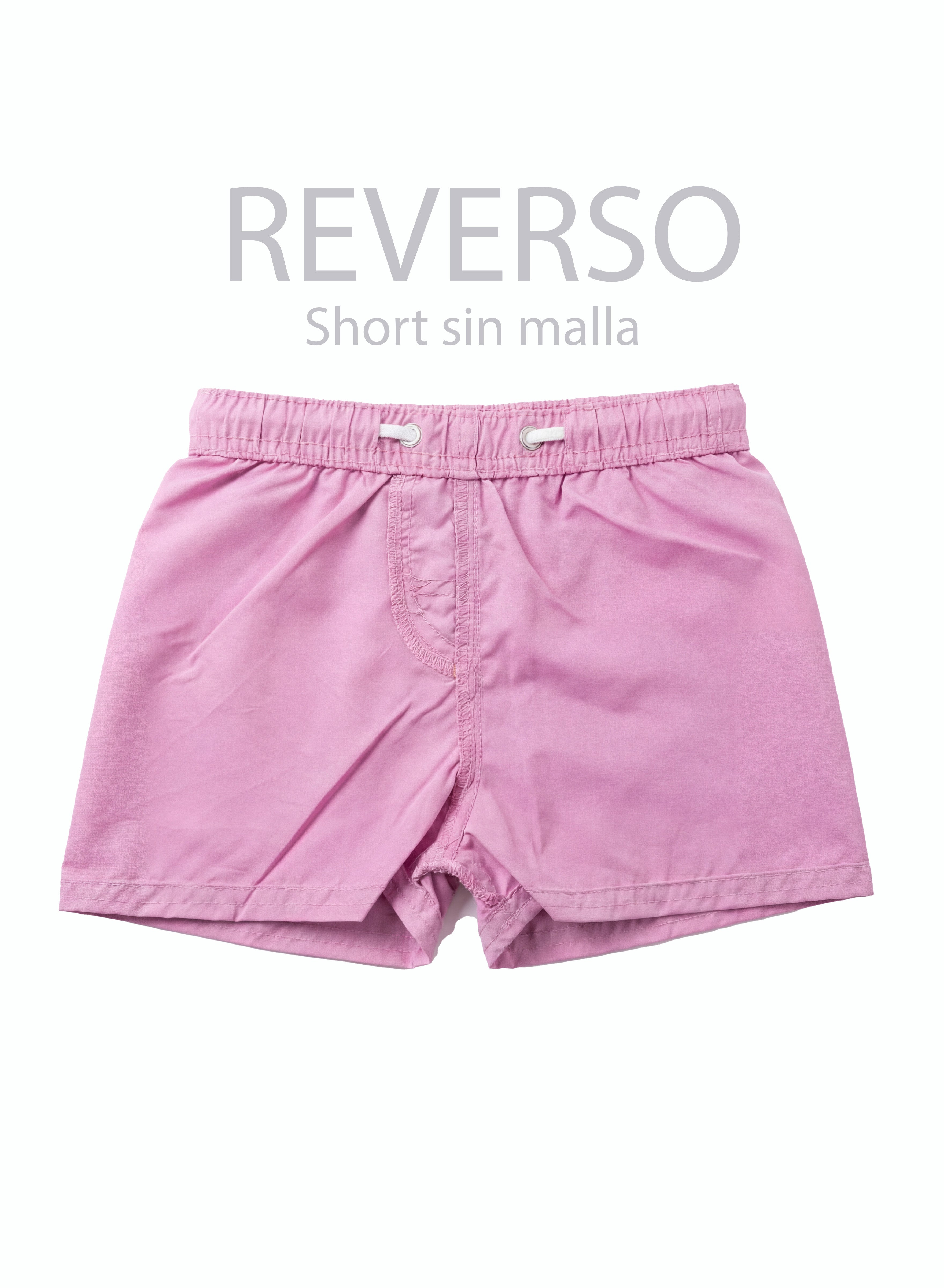 Traje de baño morado short sin malla niño