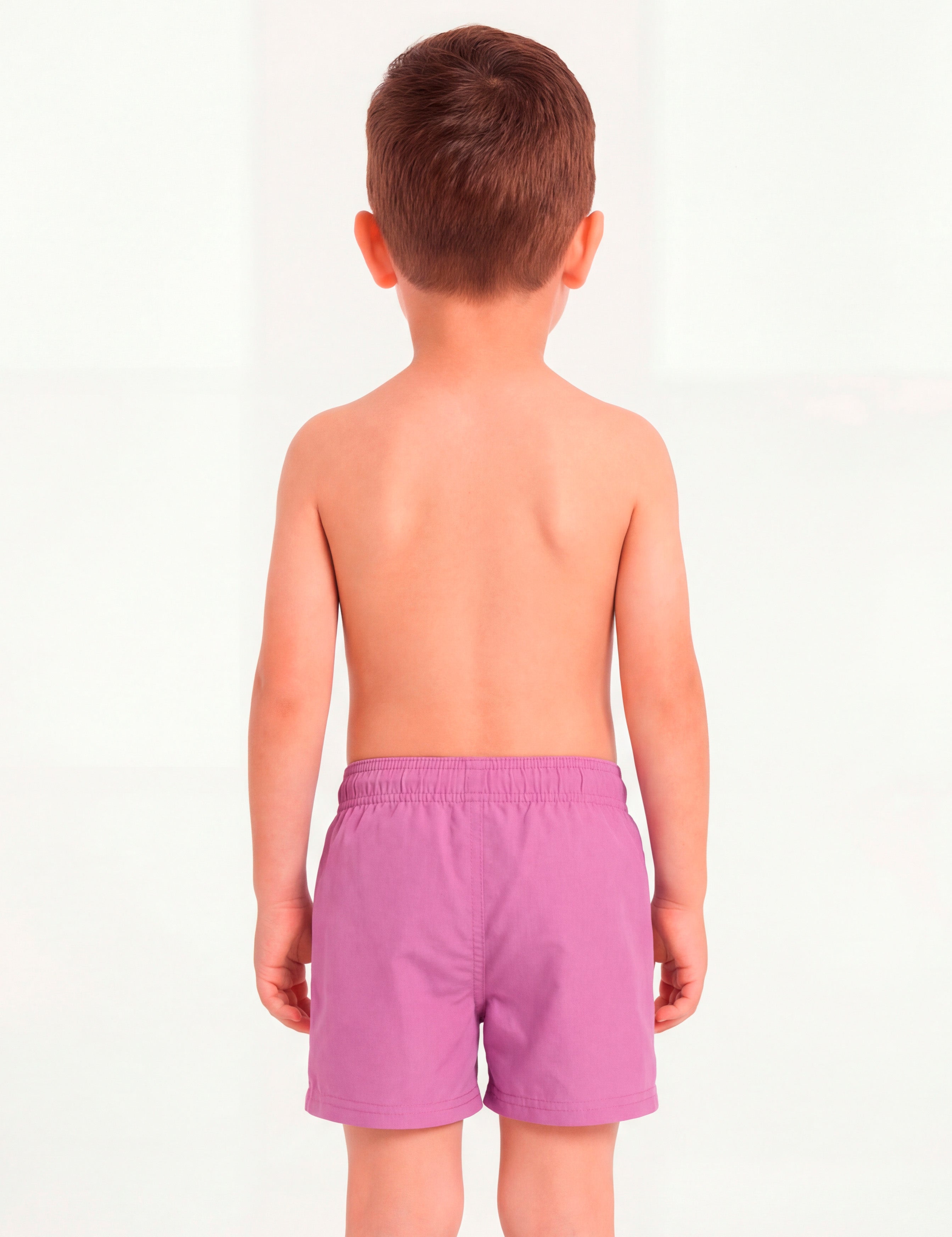Traje de baño morado short sin malla niño