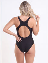 Traje de baño deportivo clásico color negro