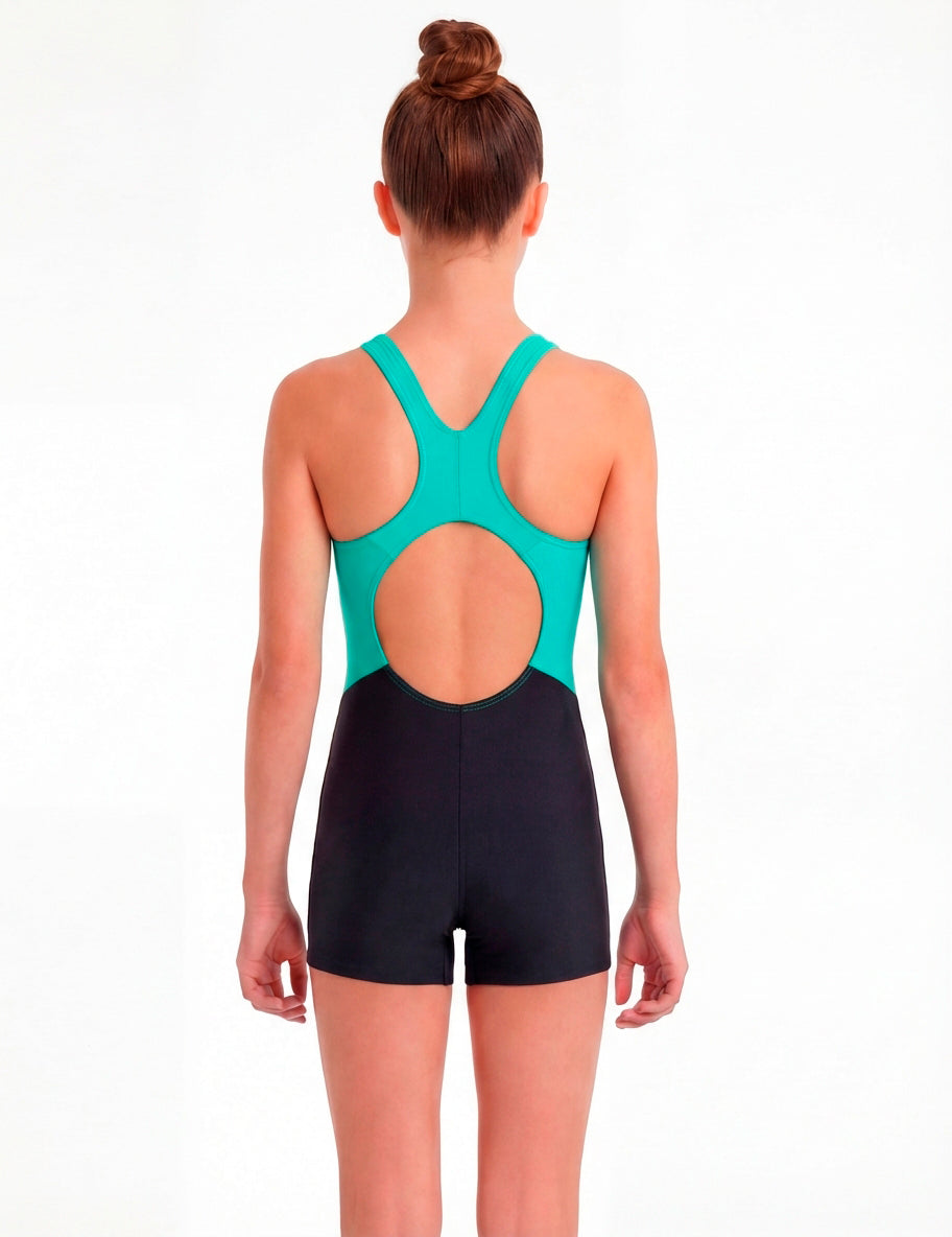 TrajeDe Baño niña Pierna Corta verde