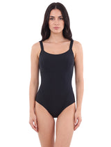 Traje de baño deportivo reductor negro