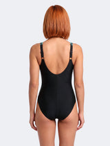 Traje De Baño Deportivo Costado verde