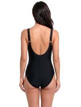 Traje de Baño Deportivo Corte Busto Fucsia Con Protección UV Integrada