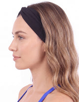Cintillo de lycra negro