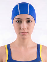 Gorro deportivo de lycra para natación azul