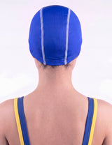 Gorro deportivo de lycra para natación azul
