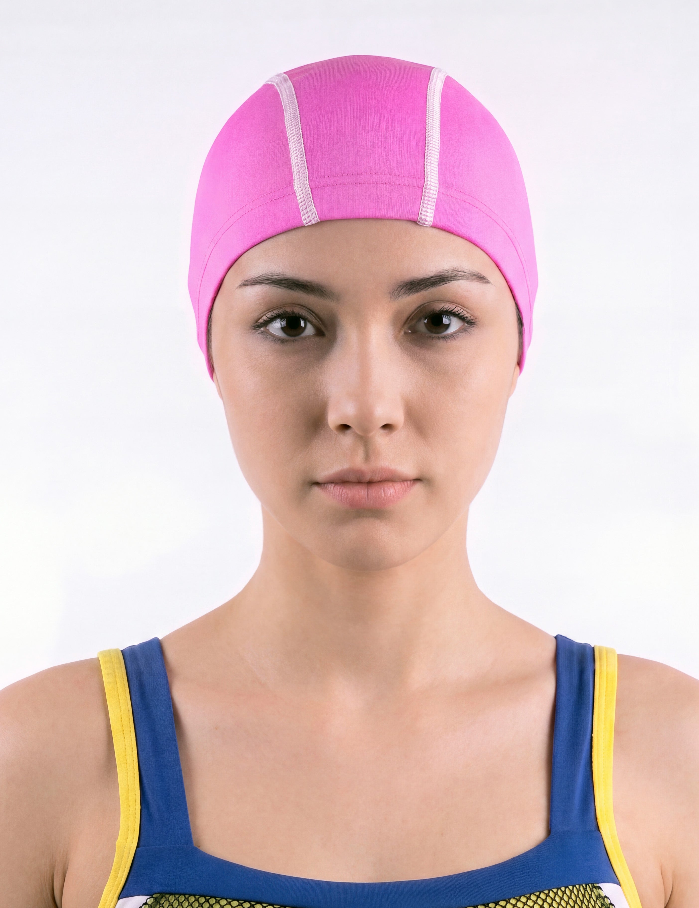 Gorro deportivo de lycra para natación fucsia