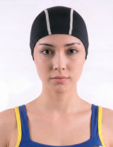Gorro deportivo de lycra para natación negro