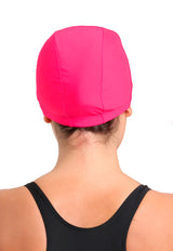 Gorro de natación de lycra fucsia