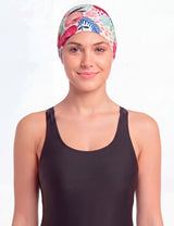 Gorros de natación de lycra estampados por mayor sobre 12 unidades