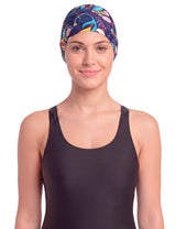 Gorros de natación de lycra estampados por mayor sobre 12 unidades