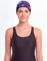Gorros de natación de lycra estampados por mayor sobre 12 unidades
