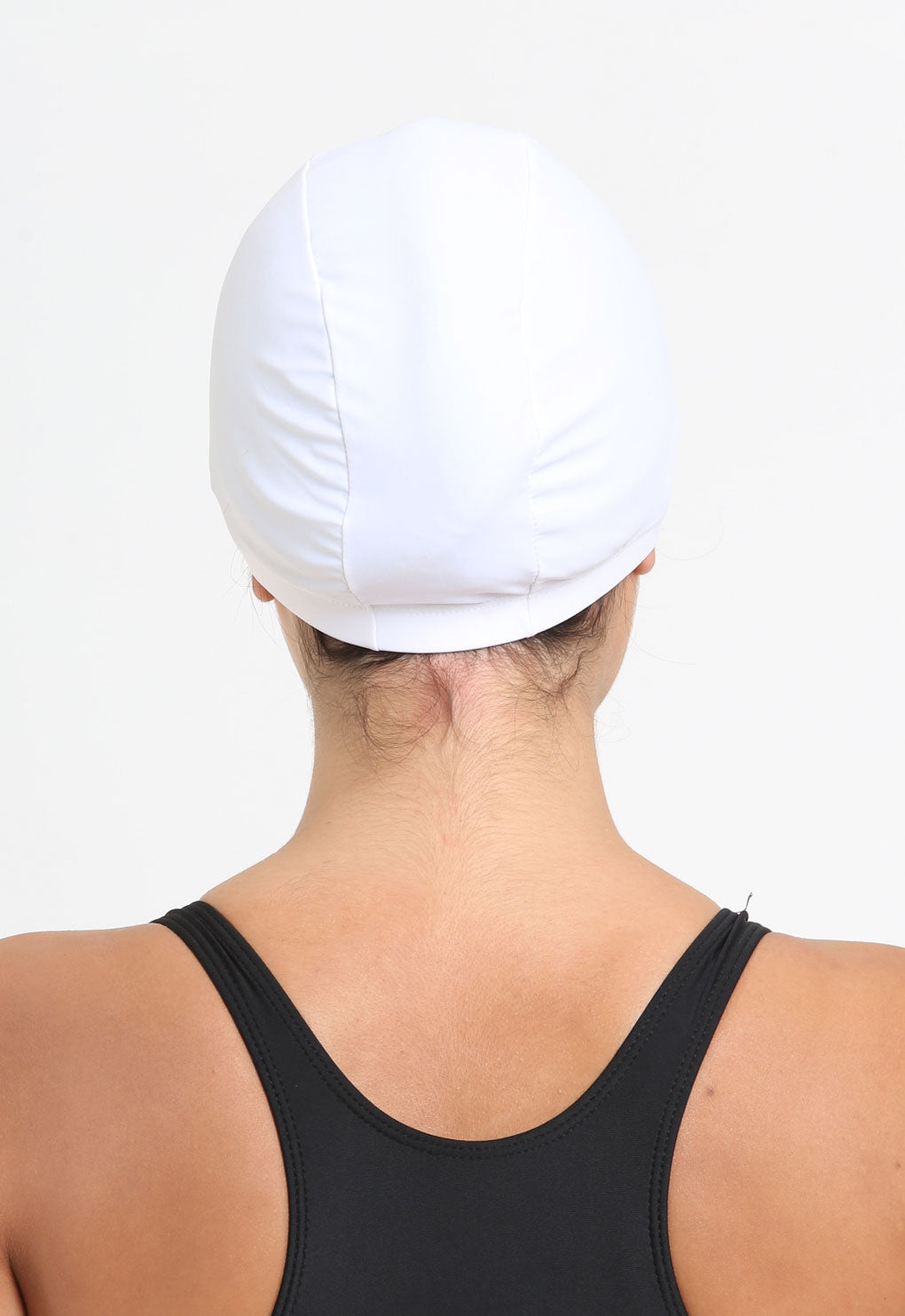 Gorro de natación de lycra blanco