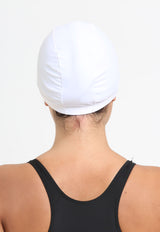 Gorro de natación de lycra blanco