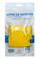 Gorro de natación de lycra amarillo