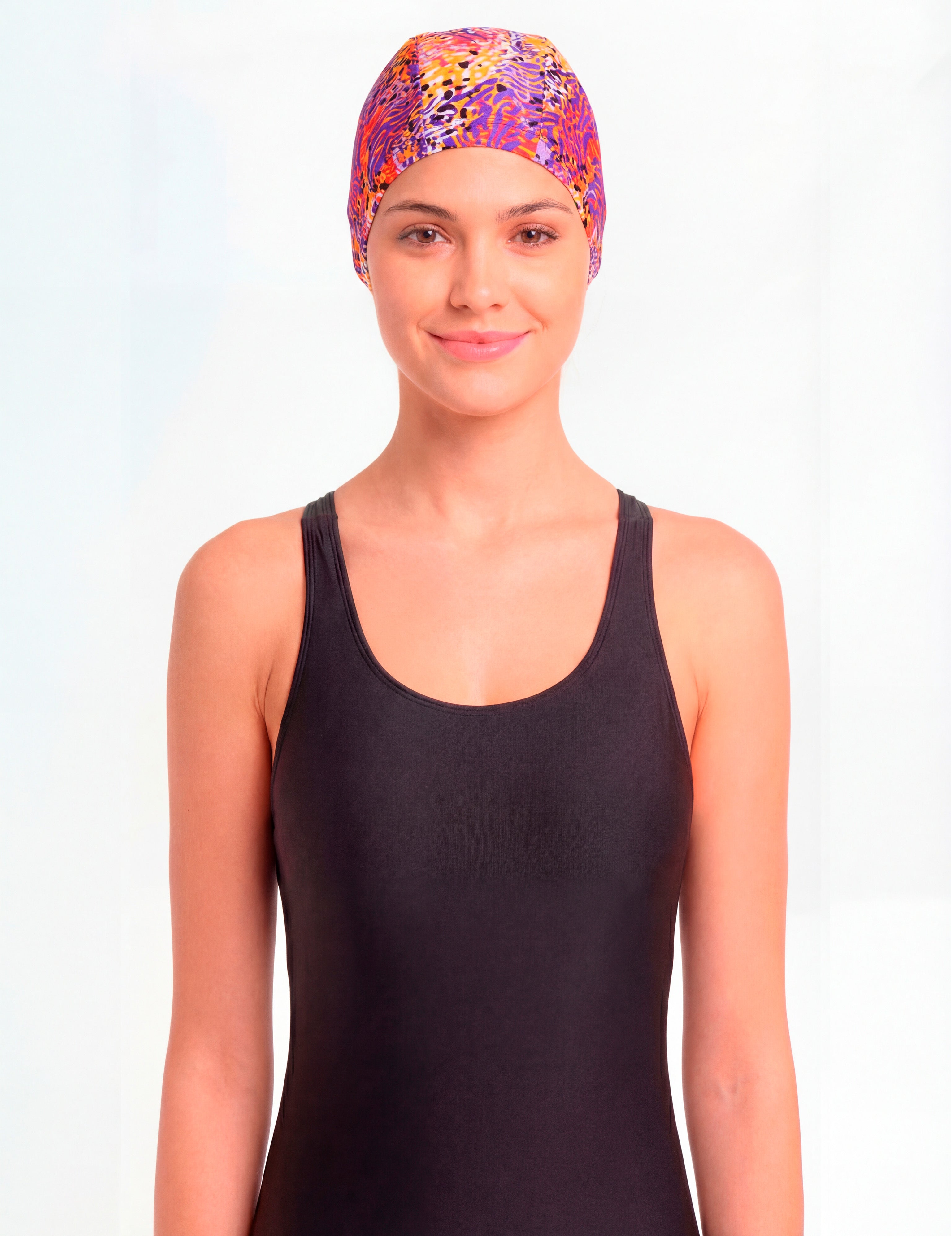 Gorros de natación de lycra estampados