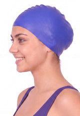 Gorro de natación silicona azul