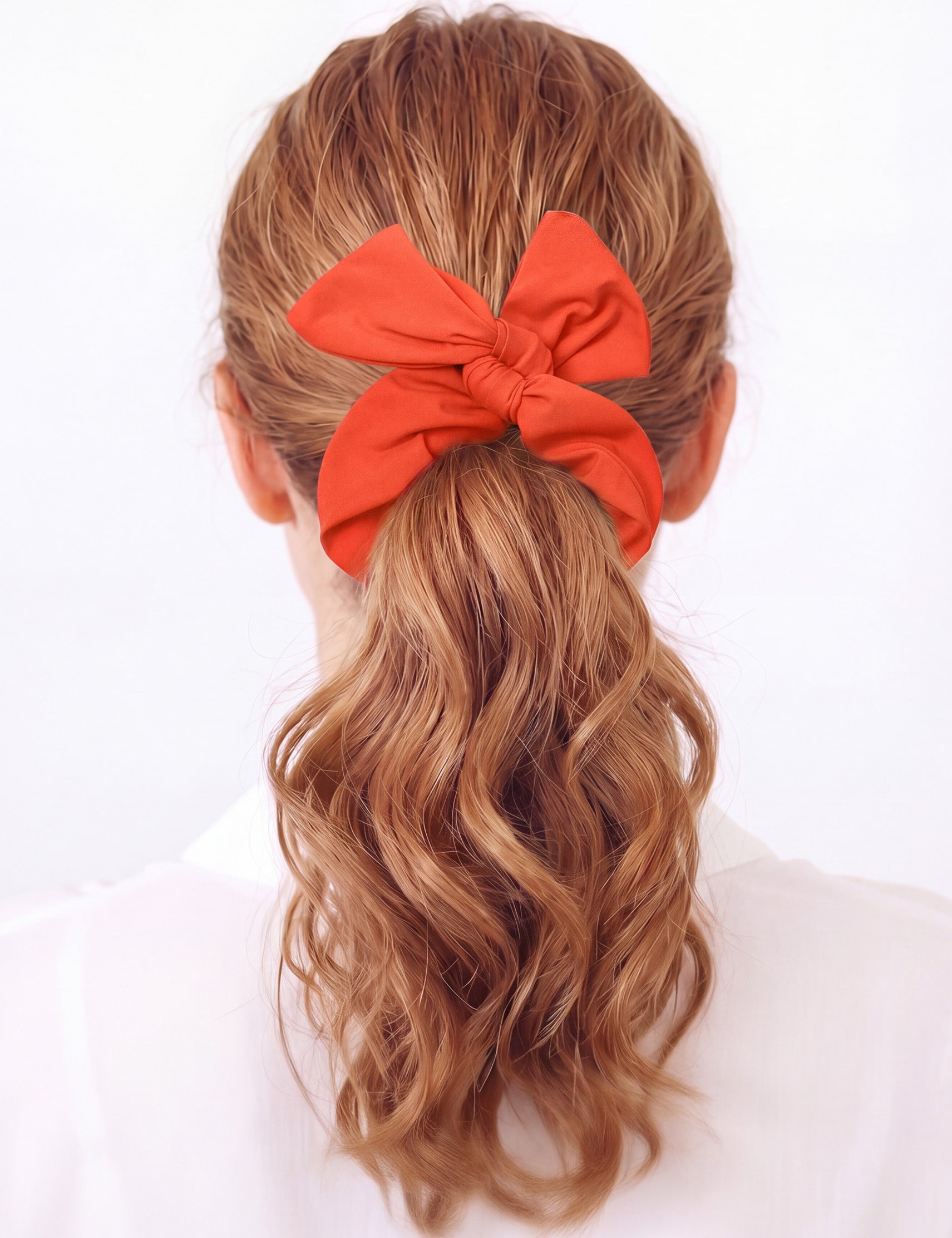 Colet para pelo de lycra naranja
