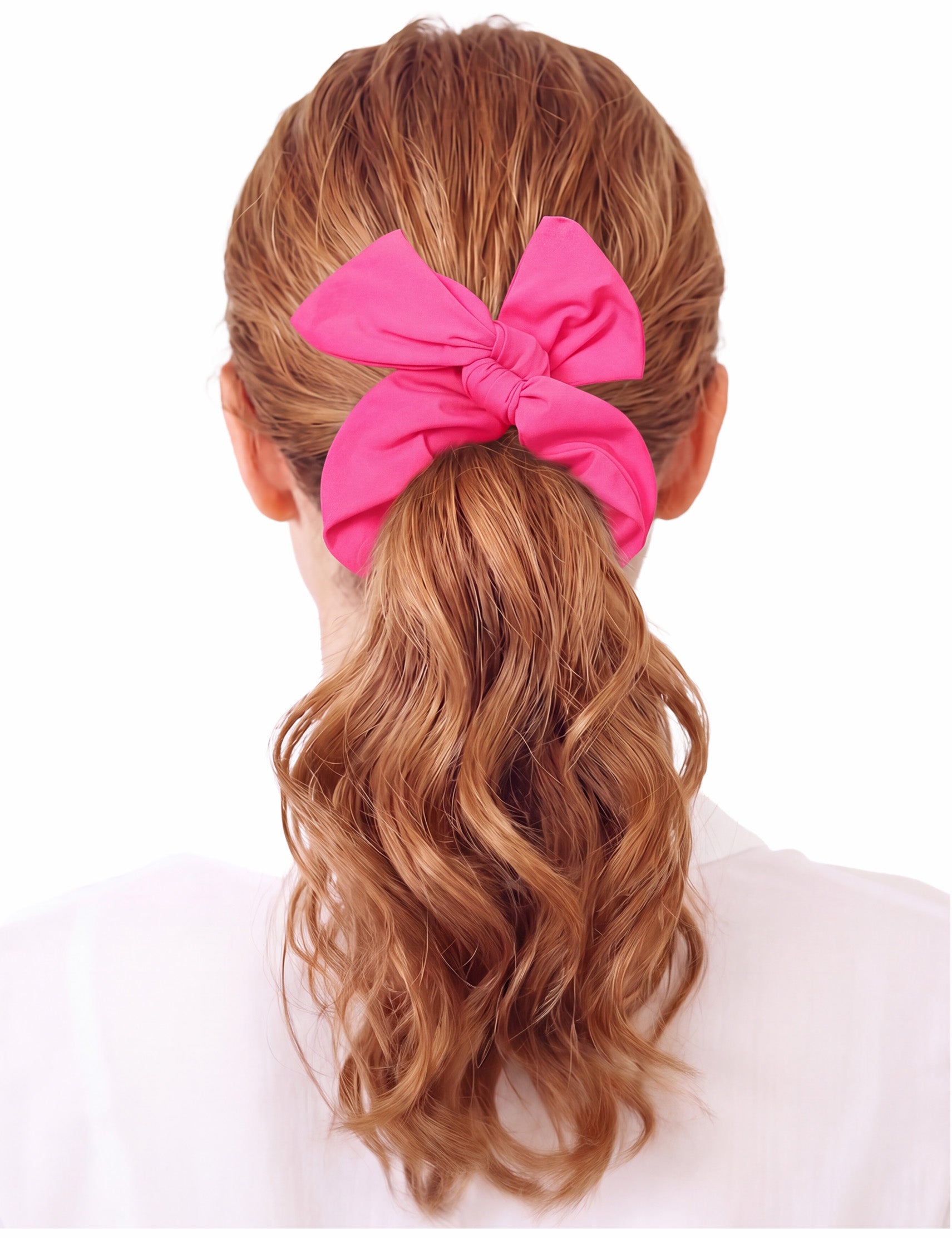 Colet para pelo de lycra coral