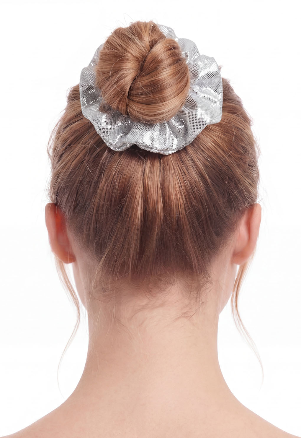 Colet con brillos plateado