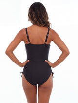 Tarje de baño Enterito reductor negro