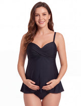 Tankini básico para embarazada negro
