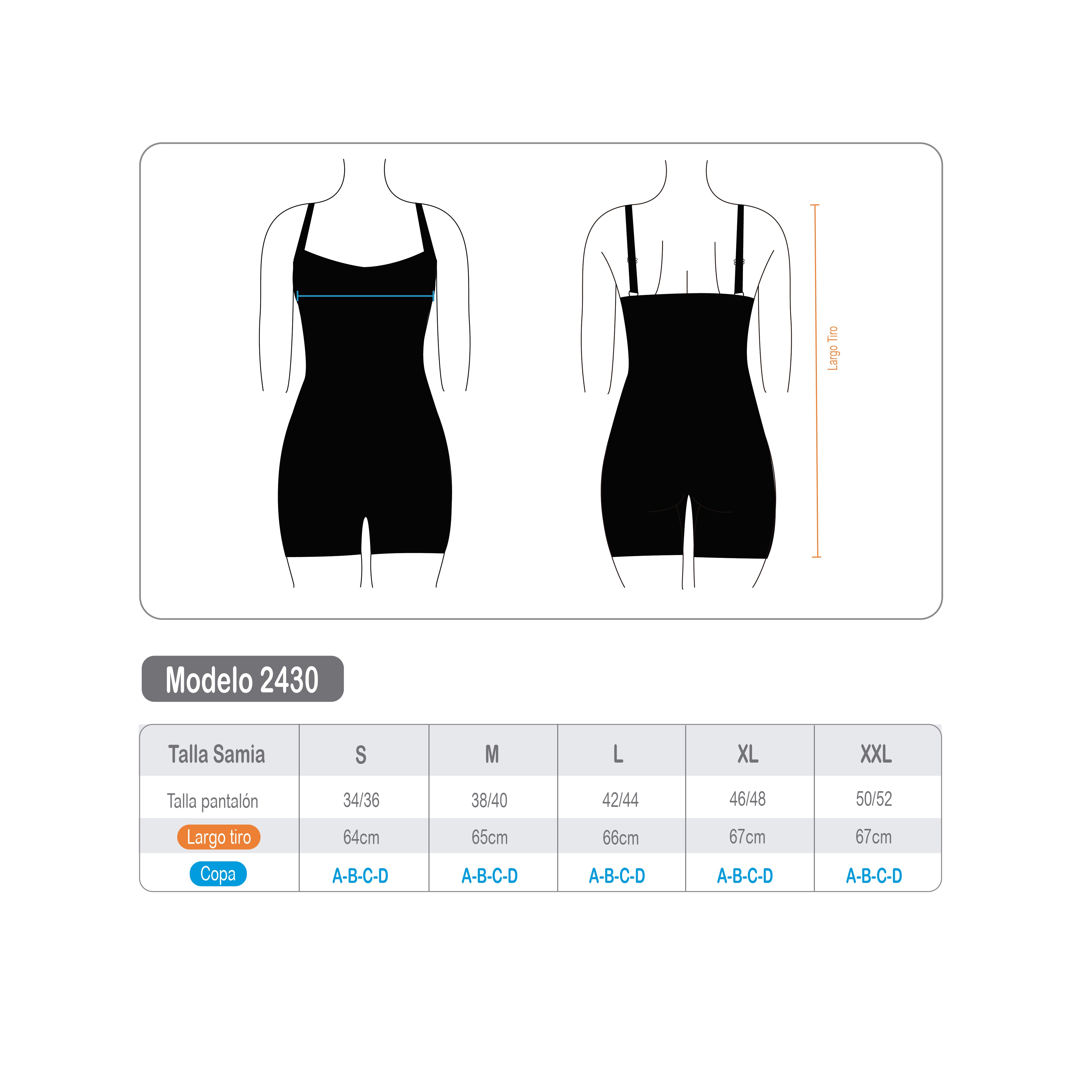 Traje de baño mujer natación pierna corta clásico negro