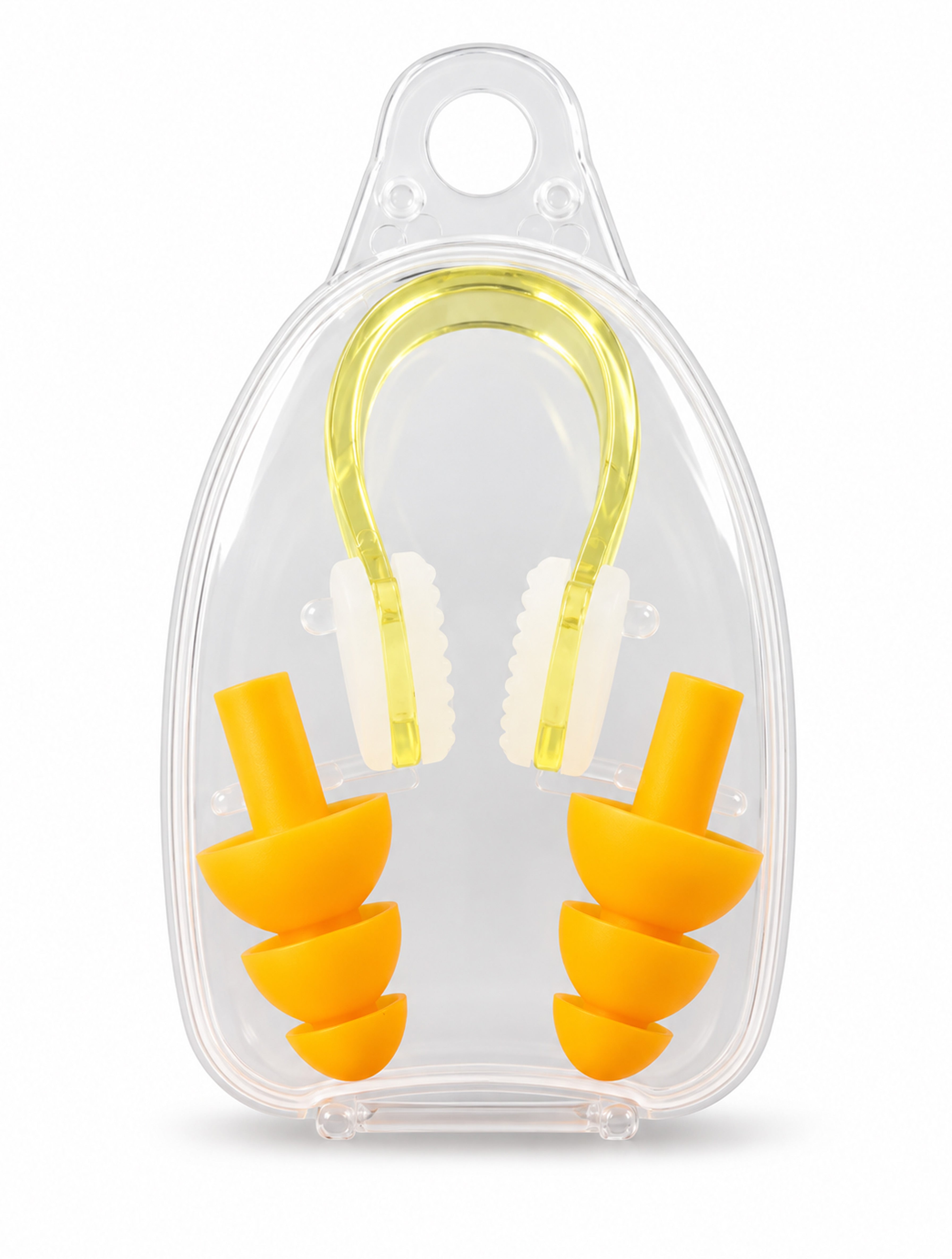 Set de naricera y tapon de oídos amarilla
