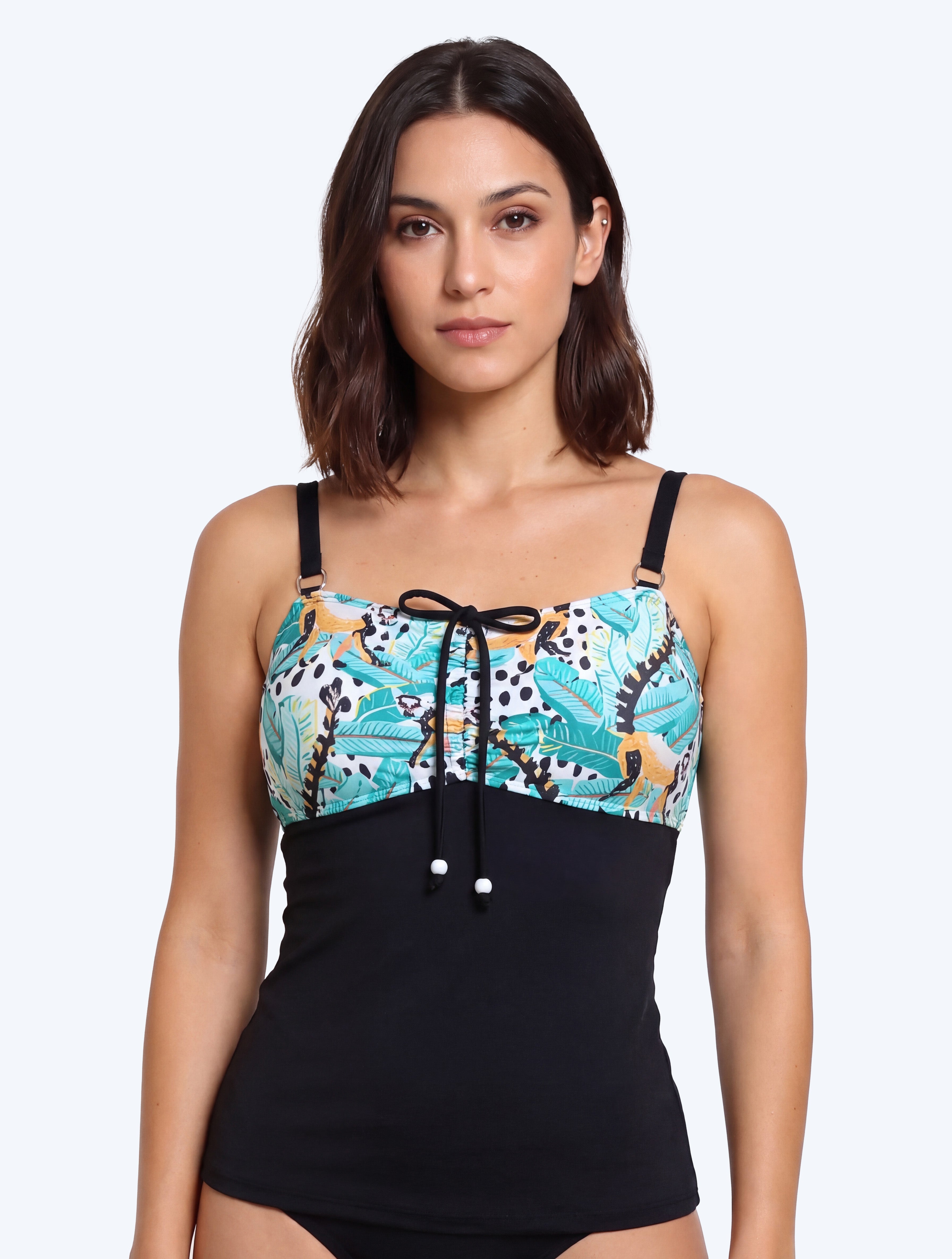 Tankini reductor estampado verde