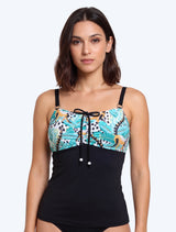 Tankini reductor estampado verde