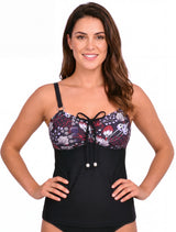 Tankini reductor estampado morado