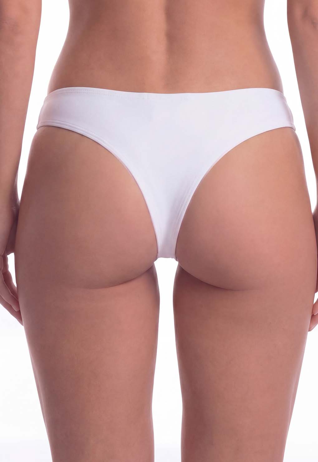 Bikini calzón culote tanga color blanco