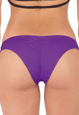 Bikini calzón con pinza trasera morado XS