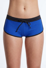 Hot pant juvenil estilo brasilero azul