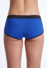 Hot pant juvenil estilo brasilero azul