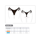 Bikini colales con amarras blanco