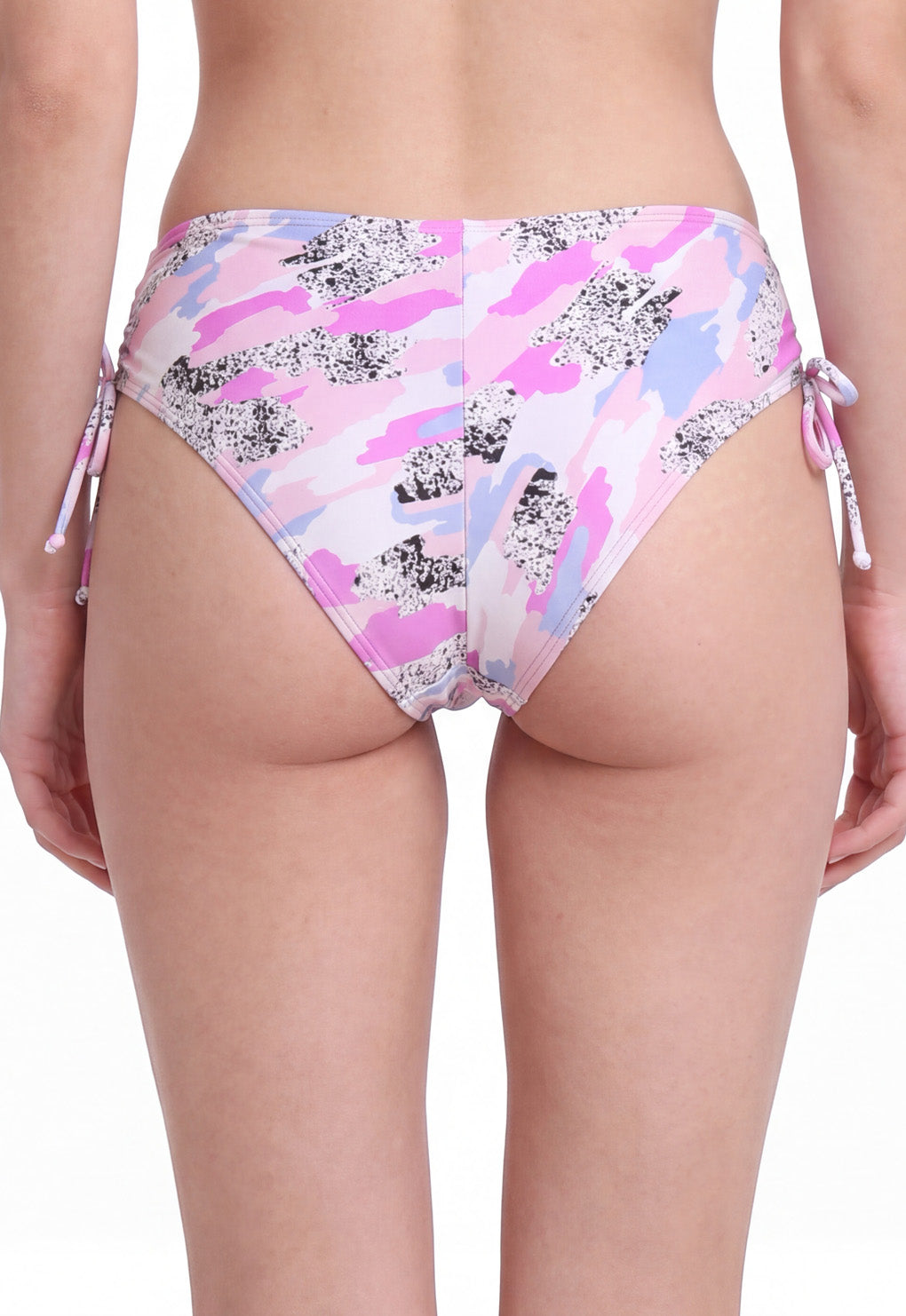Bikini calzón cadera ajustable estampado lila