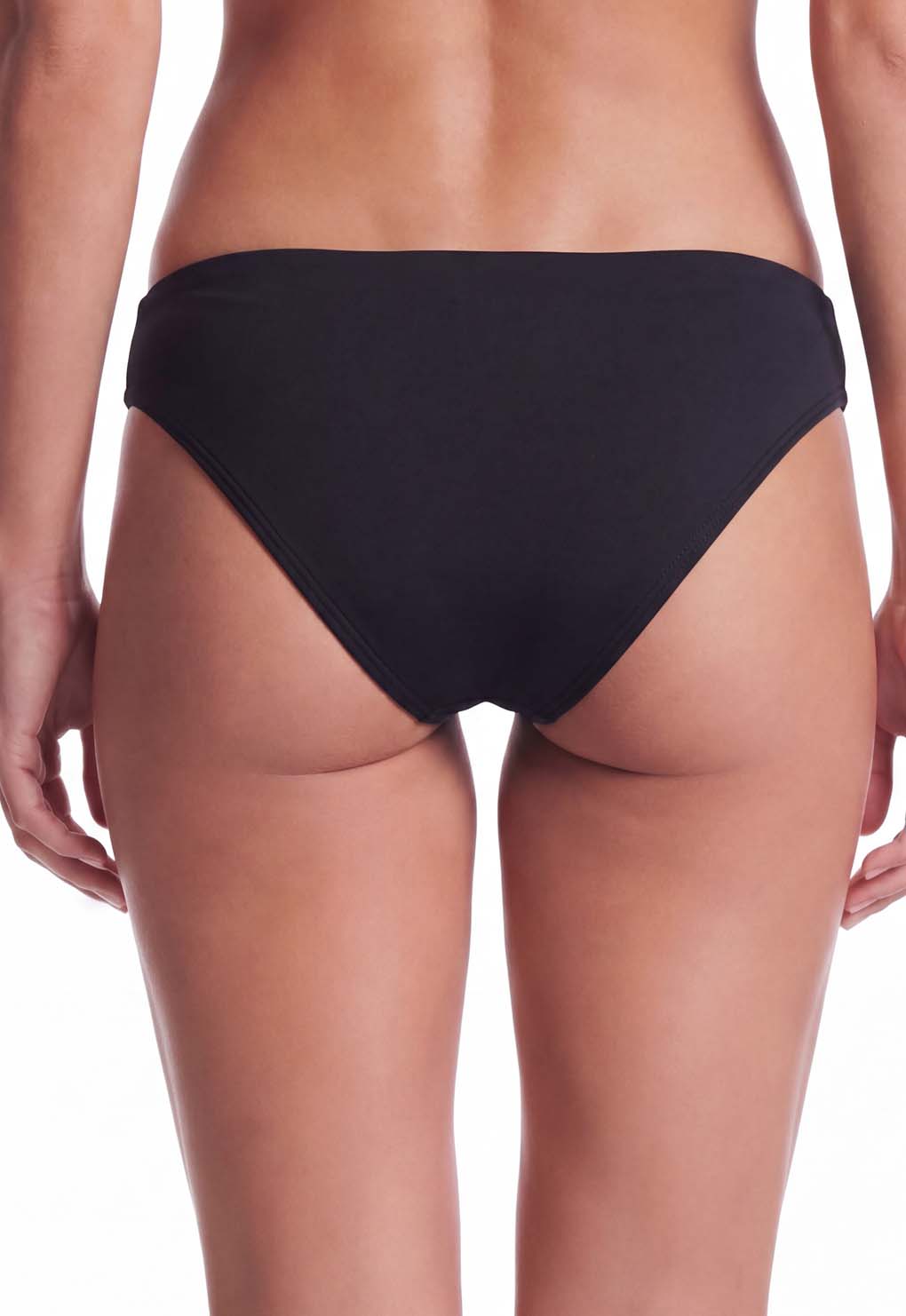 Bikini calzón con calados laterales negro XL