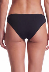 Bikini calzón con calados laterales negro XL
